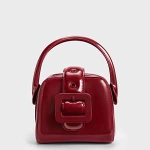 Charles & Keith - Lula Patent Belted Bag